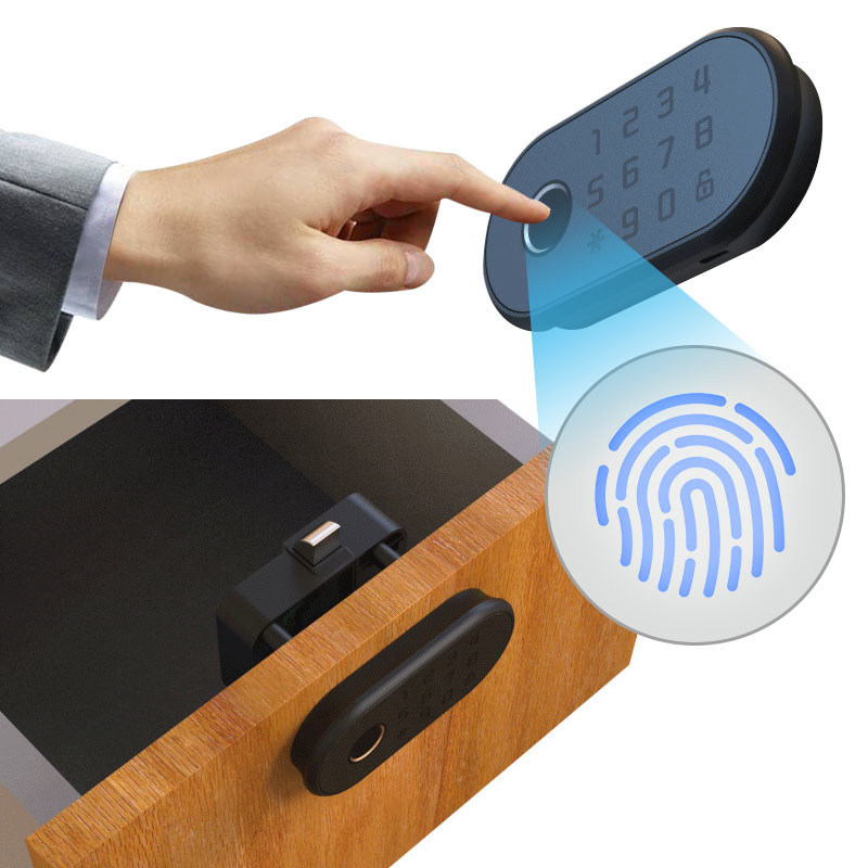 Impressão digital biométrica da senha esperta elétrica do cartão do fechamento RFID de Tuya para a gaveta do armário