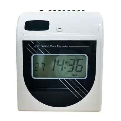 Registrador de tempo do cartão de perfurador do registrador de tempo de Digitas da exposição do LCD para o comparecimento do empregado