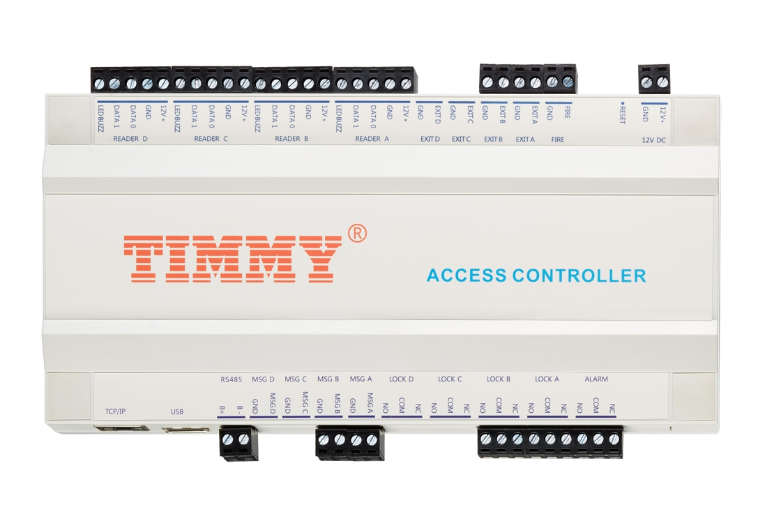 Controlador Access Control System do acesso da porta do IP 4 de Wiegand RS485 USB TCP com SDK livre