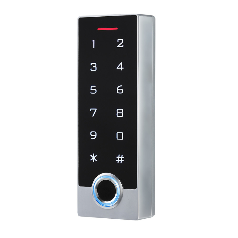 Controle de acesso impermeável do cartão da impressão digital RFID do teclado numérico do toque da tela IP68 com o App de Wifi Tuya
