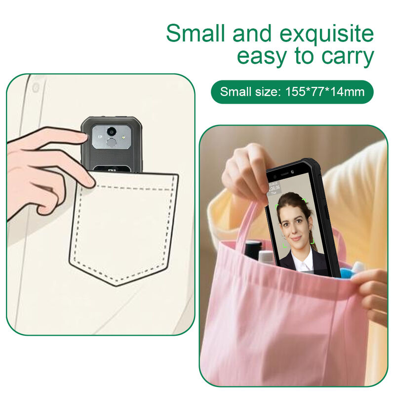 4G Portable Outdoor Android Facial Recognition Machine for Employee Time Attendance