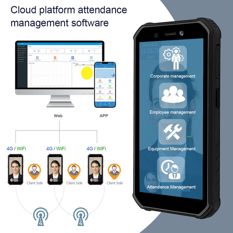Sistema Portátil de Ponto com Terminal Android de Reconhecimento Facial Biométrico
