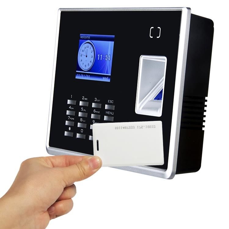 Máquina biométrica da impressão do polegar do relógio de ponto da impressão digital do LCD para o escritório