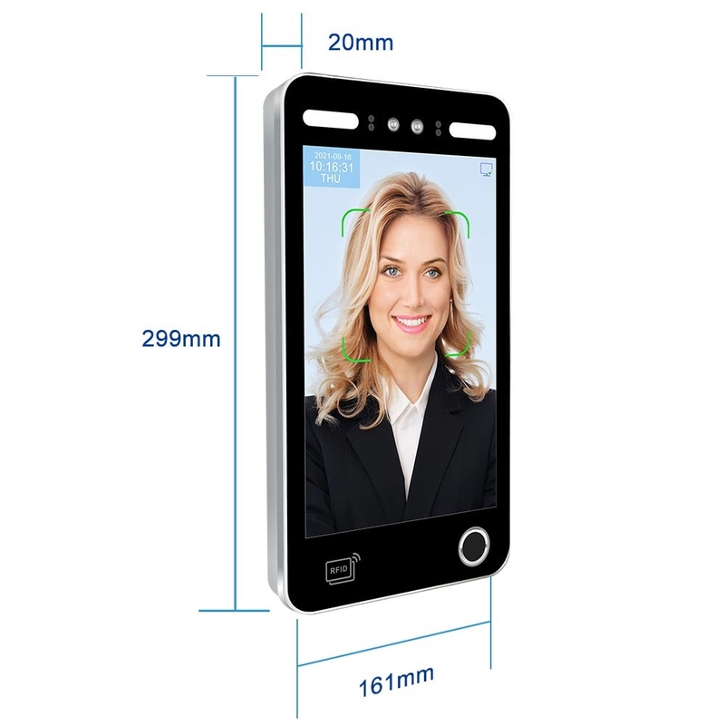 Luz visível impermeável de dinâmica de máquina do comparecimento do reconhecimento de cara IP65
