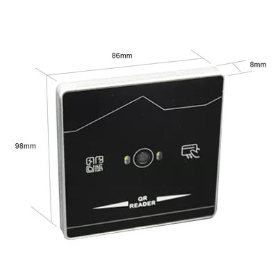 Leitor de vidro moderado Access Control Wiegand Proximity Card Reader do QR Code