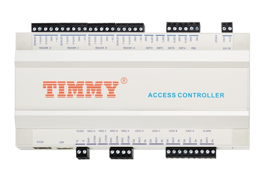 Controlador Access Control System do acesso da porta do IP 4 de Wiegand RS485 USB TCP com SDK livre