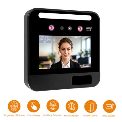 Máquina de Controle de Acesso Facial Baseada em Cartão RFID Inteligente com Módulo WiFi / 4G
