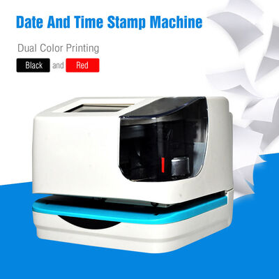 Máquina de carimbo de data e hora Punch Registrador de atendimento Dupla cor Preto Red Dot Matrix Impressão Wi-Fi Touch Screen Relógio de segurança