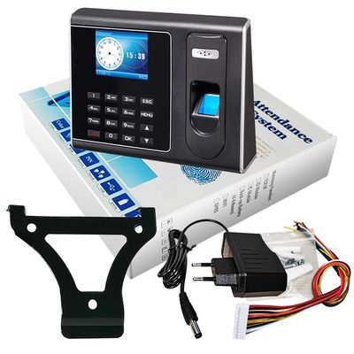 Os empregados perfuram o relógio de ponto biométrico Desktop da impressão digital