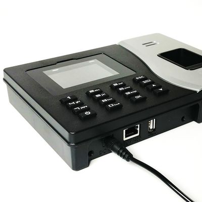 Sistema do comparecimento do tempo da impressão digital da senha 9V LCD do cartão