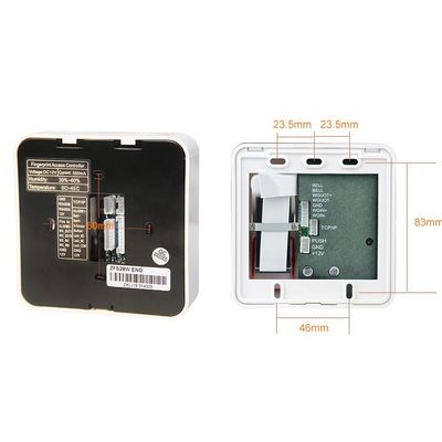 Sistema do controle de acesso da porta da impressão digital do teclado numérico da imprensa da escola do escritório