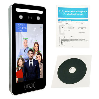 Controle de acesso sem contato da máquina biométrica do reconhecimento de cara do sistema Linux