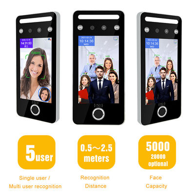Sistema biométrico do controle de acesso da máquina do comparecimento da cara do multi rádio da pessoa