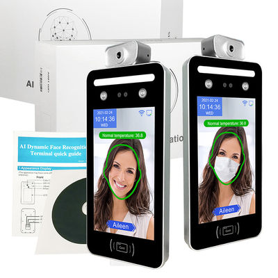 medida térmica da temperatura do terminal do pulso de disparo de 0.5M Face Recognition Time