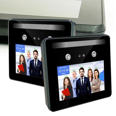 Relógio de ponto do empregado da máquina do comparecimento do reconhecimento de cara da pessoa de 5 polegadas multi