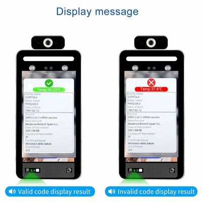 Varredor da passagem do verde do sistema UE Digital Scaricare da temperatura do reconhecimento de cara do código do certificado médico de Italia