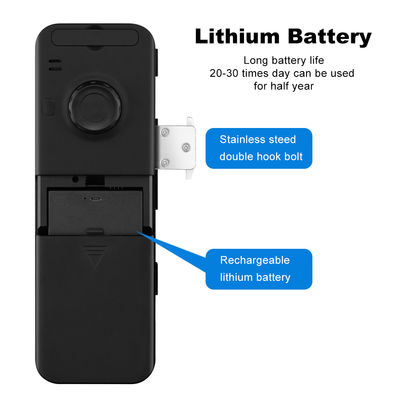 Fechadura da porta de vidro Frameless da impressão digital de alumínio do reconhecimento de cara do fechamento de Tuya Smart do ABS