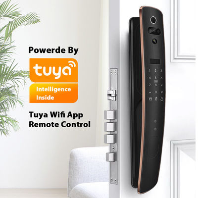 liga de alumínio esperta do controle de acesso da impressão digital do fechamento RFID de Digitas Tuya da cara 3D